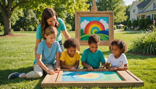 Activités créatives et jeux en plein air encadrés