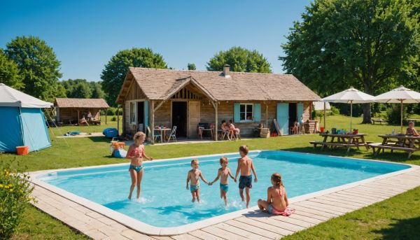 Des vacances en famille au camping avec piscine en Périgord