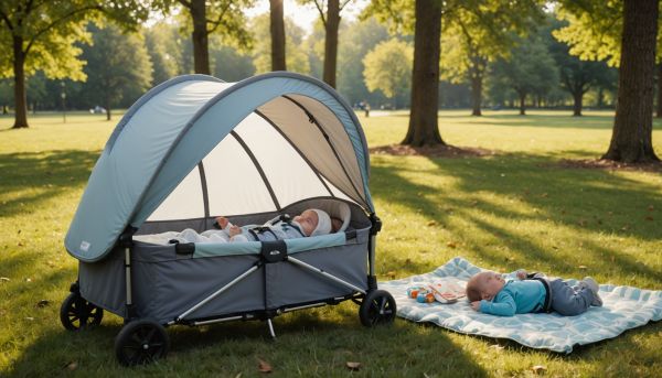 Lits parapluie et poussettes tout-terrain adaptés
