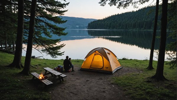 Découverte du camping de parentis en born au bord du lac